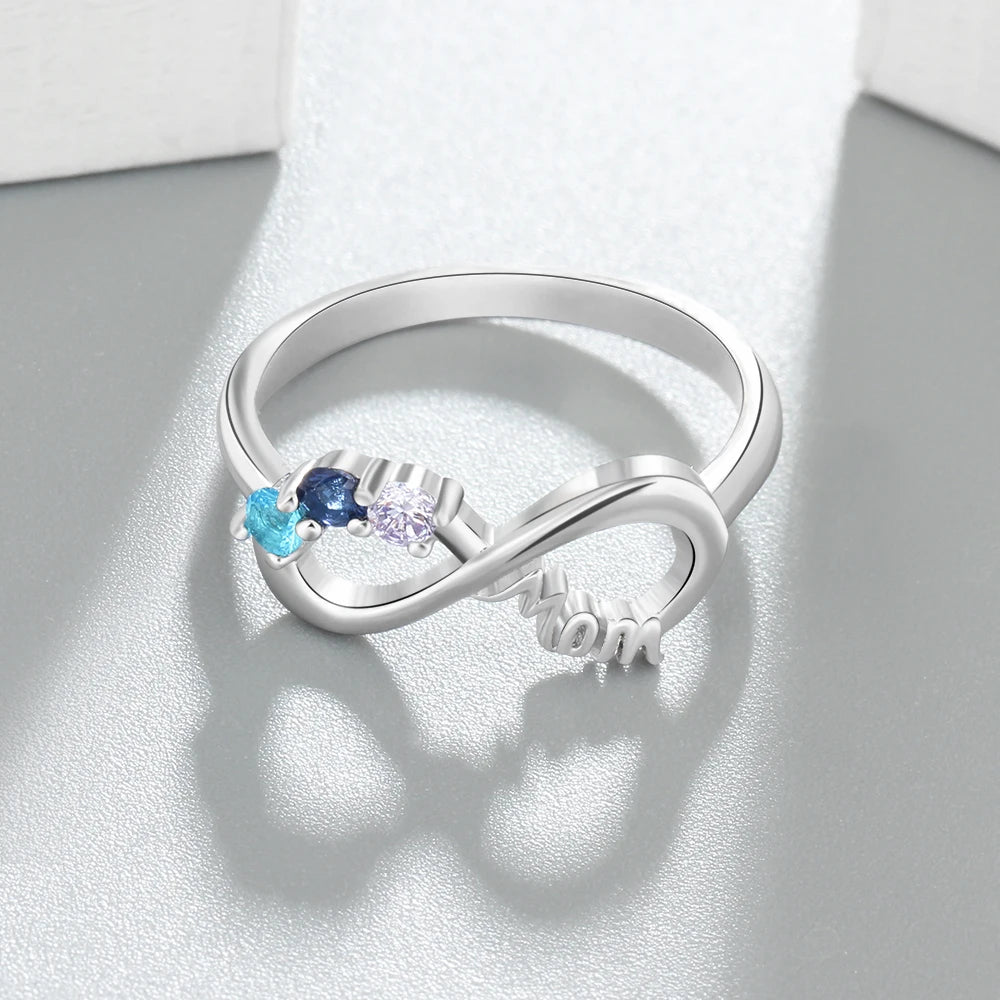 Infinite Love Personalized Birthstone Ring