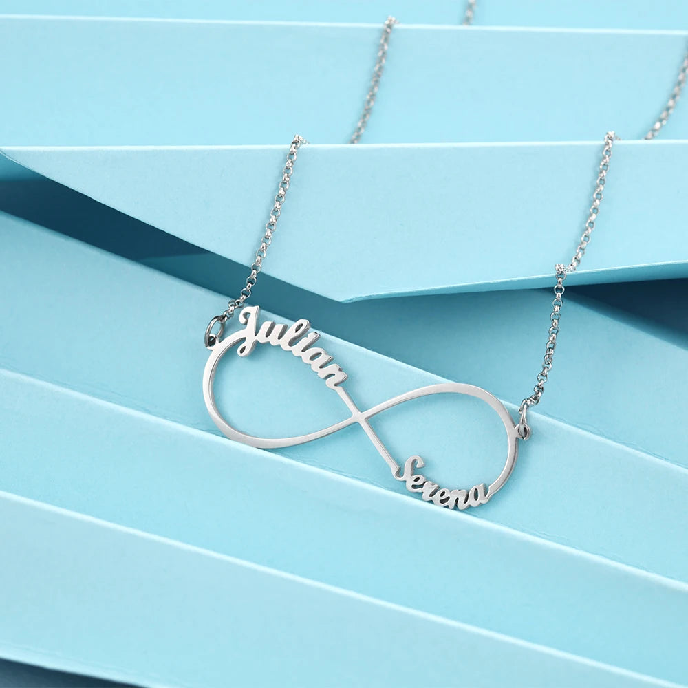 Infinite Connection 2-4 Names Necklace
