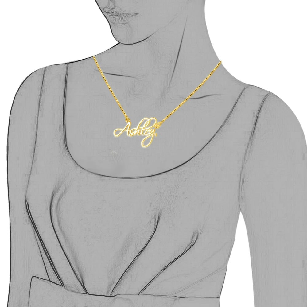 Glamorous Custom Nameplate Necklace – Timeless Keepsake