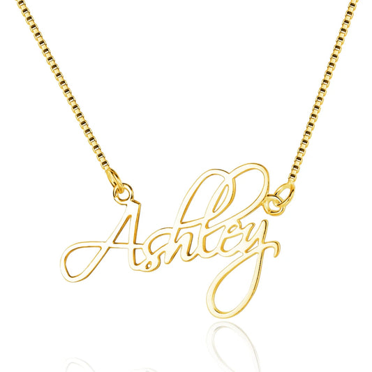 Glamorous Custom Nameplate Necklace – Timeless Keepsake