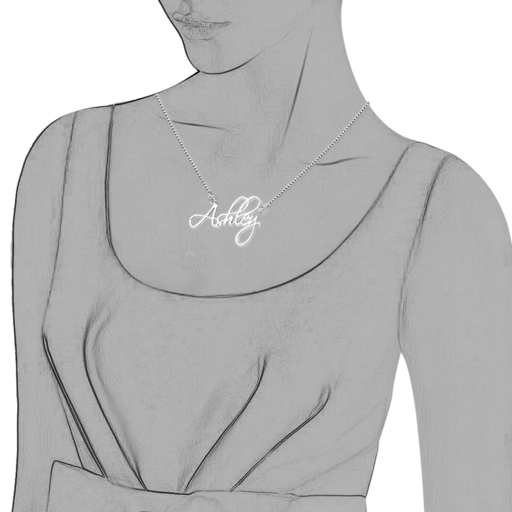 Glamorous Custom Nameplate Necklace – Timeless Keepsake