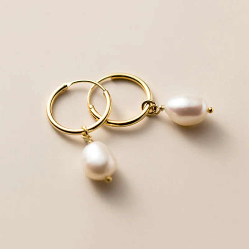 Exquisite Baroque Pearl Dangle Earrings