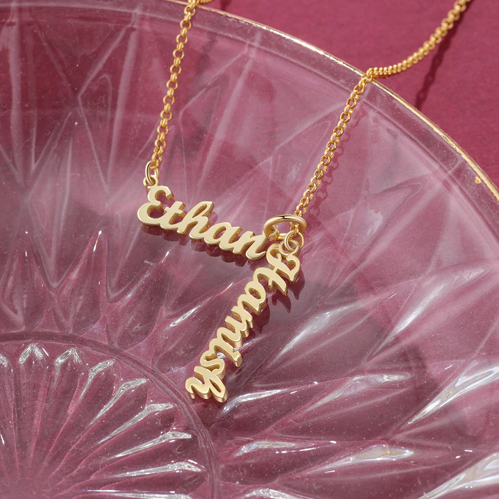 Inseparable Personalized Nameplate Necklace