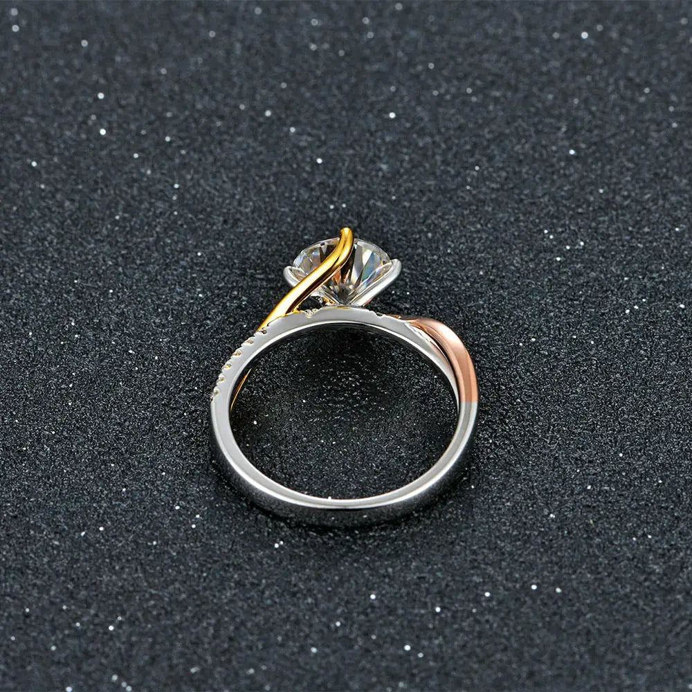 Stunning Moissanite Diamond Wedding Ring
