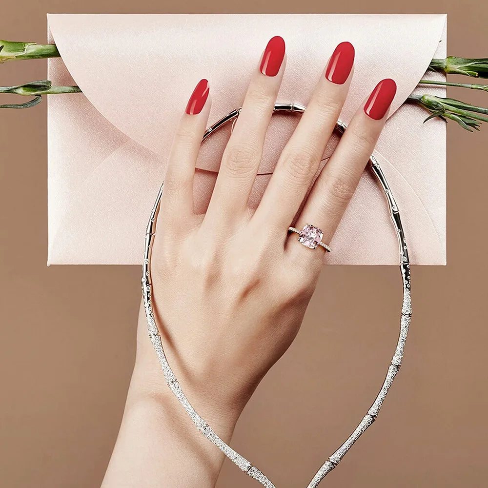 Pink Sapphire Wedding Ring – Timeless Romance