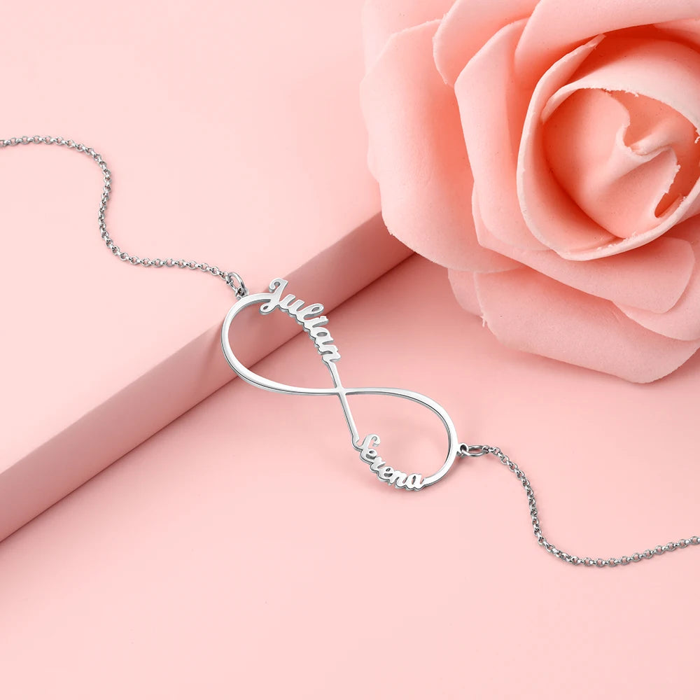 Infinite Connection 2-4 Names Necklace