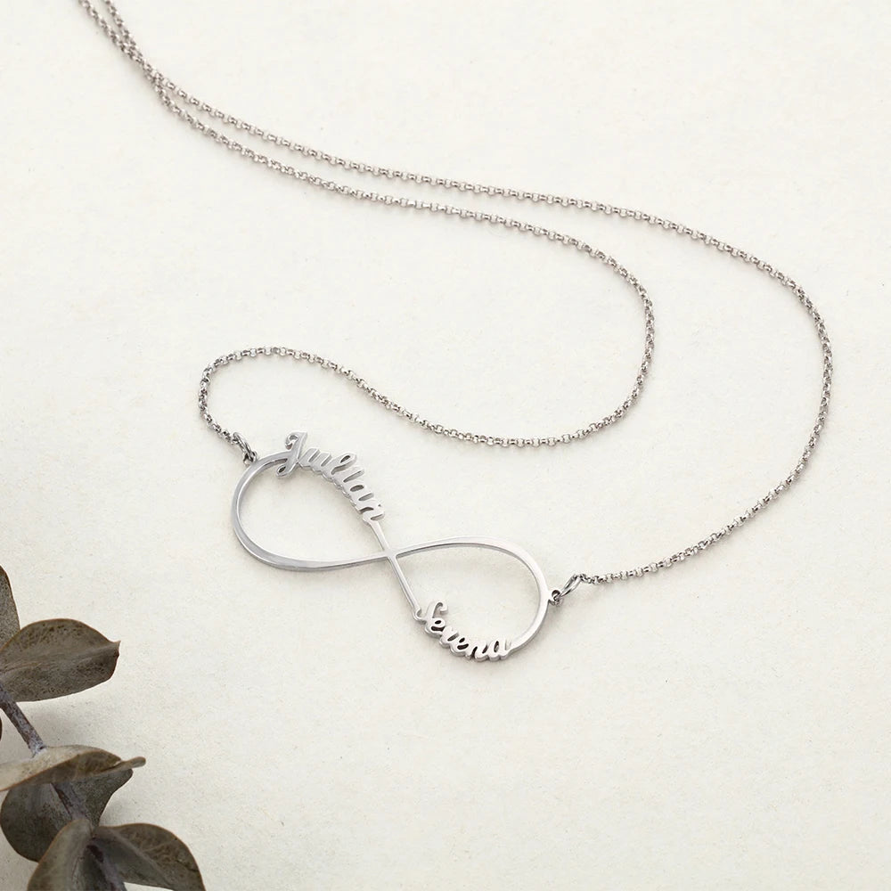 Infinite Connection 2-4 Names Necklace