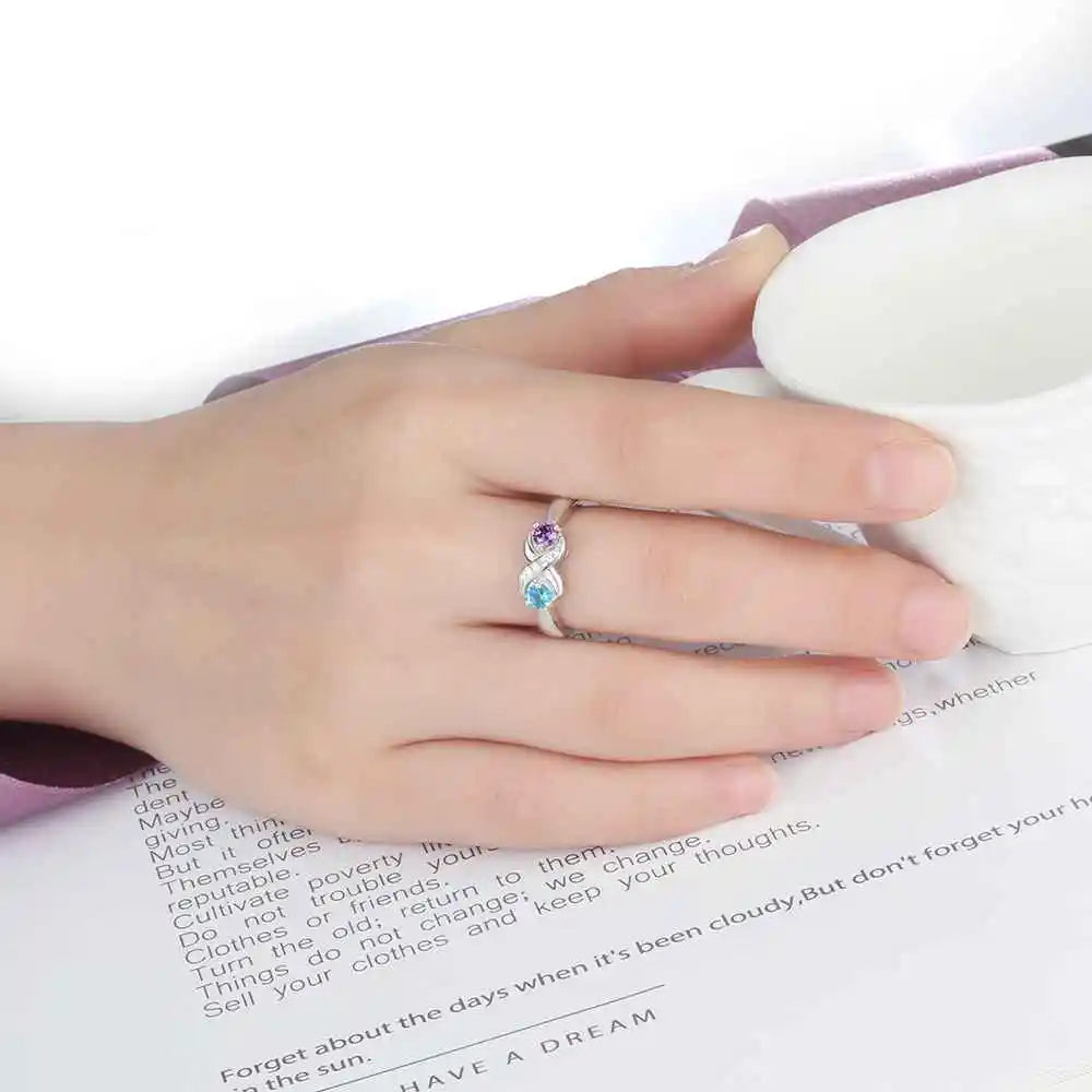 Infinite Bond Personalized Birthstone Ring