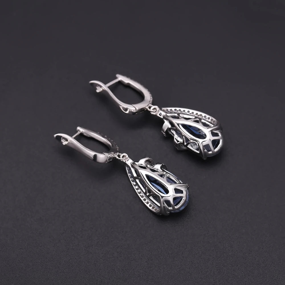 Enchanting Iolite Blue Mystic Quartz Jewelry Set