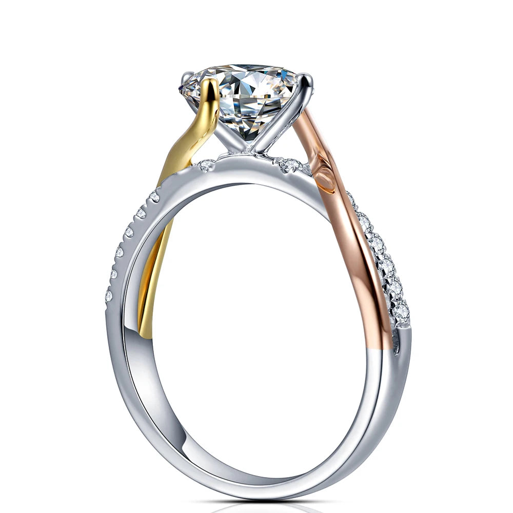 Stunning Moissanite Diamond Wedding Ring