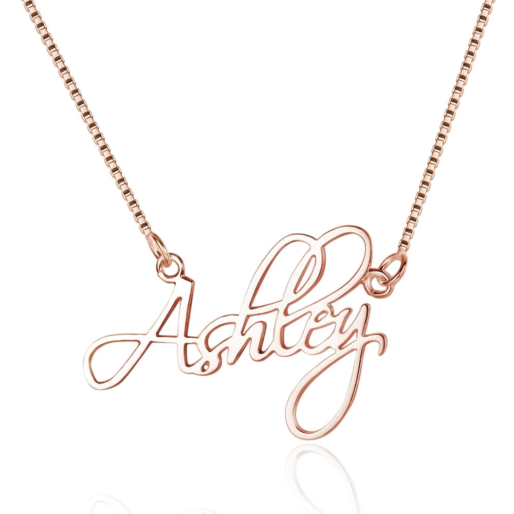 Glamorous Custom Nameplate Necklace – Timeless Keepsake