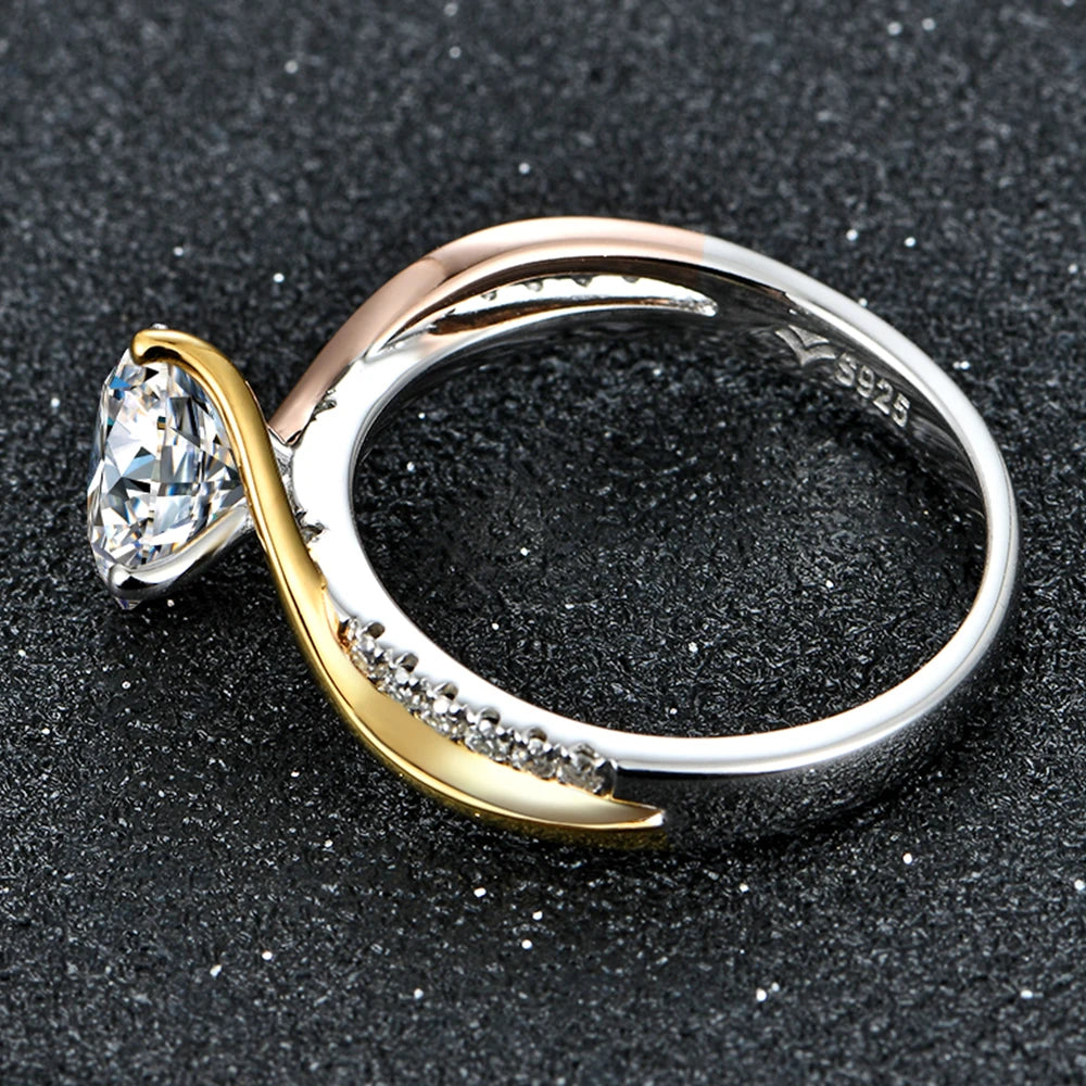 Stunning Moissanite Diamond Wedding Ring
