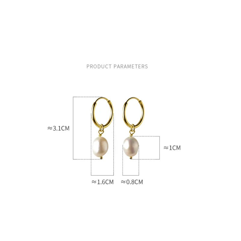 Exquisite Baroque Pearl Dangle Earrings