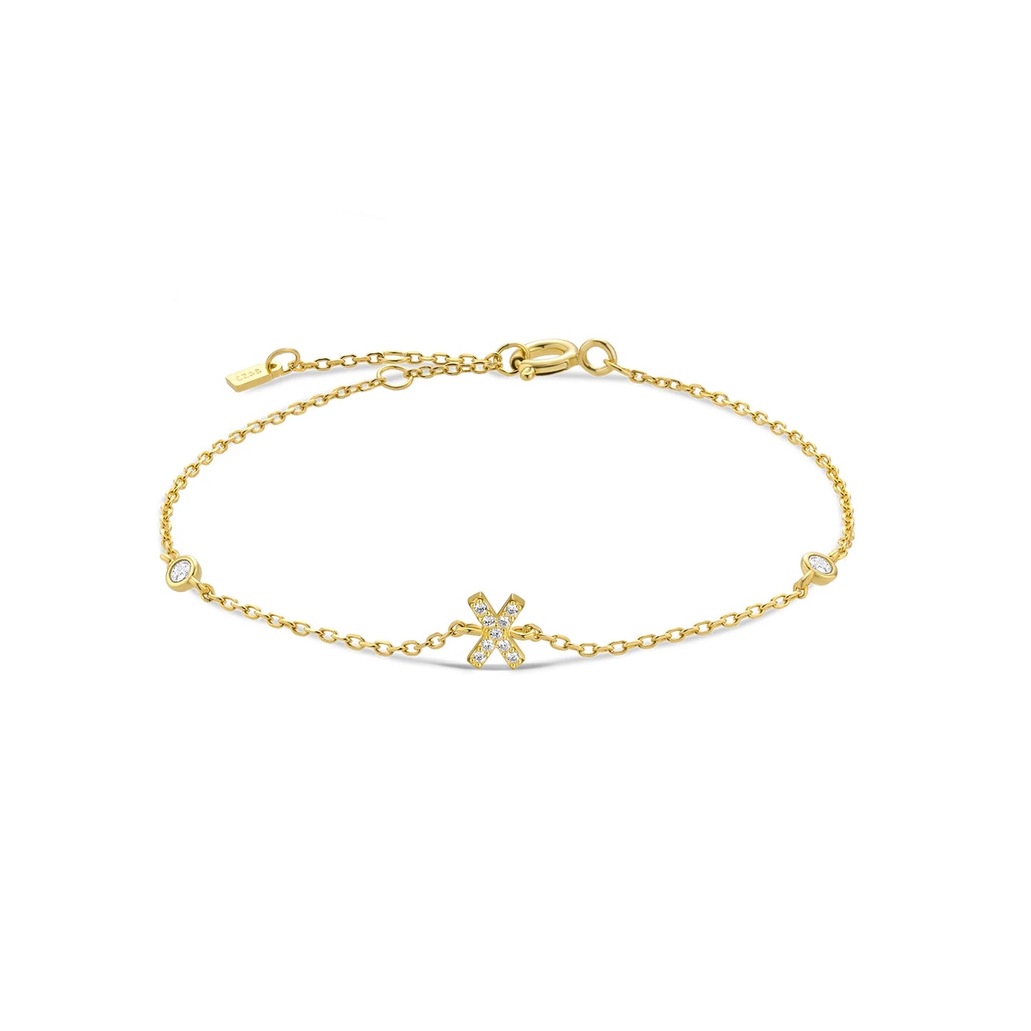Initial Alphabet Monogram Bracelet – Personalized Elegance