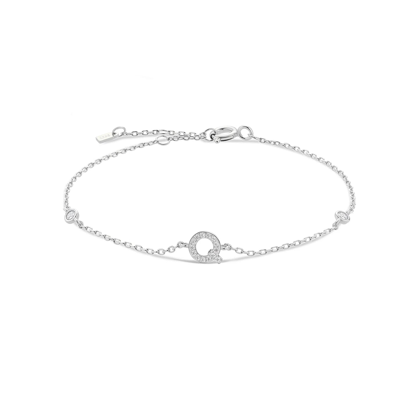 Initial Alphabet Monogram Bracelet – Personalized Elegance