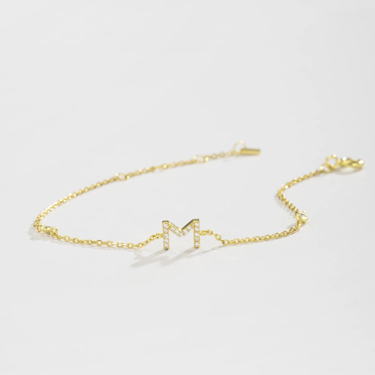 Initial Alphabet Monogram Bracelet – Personalized Elegance