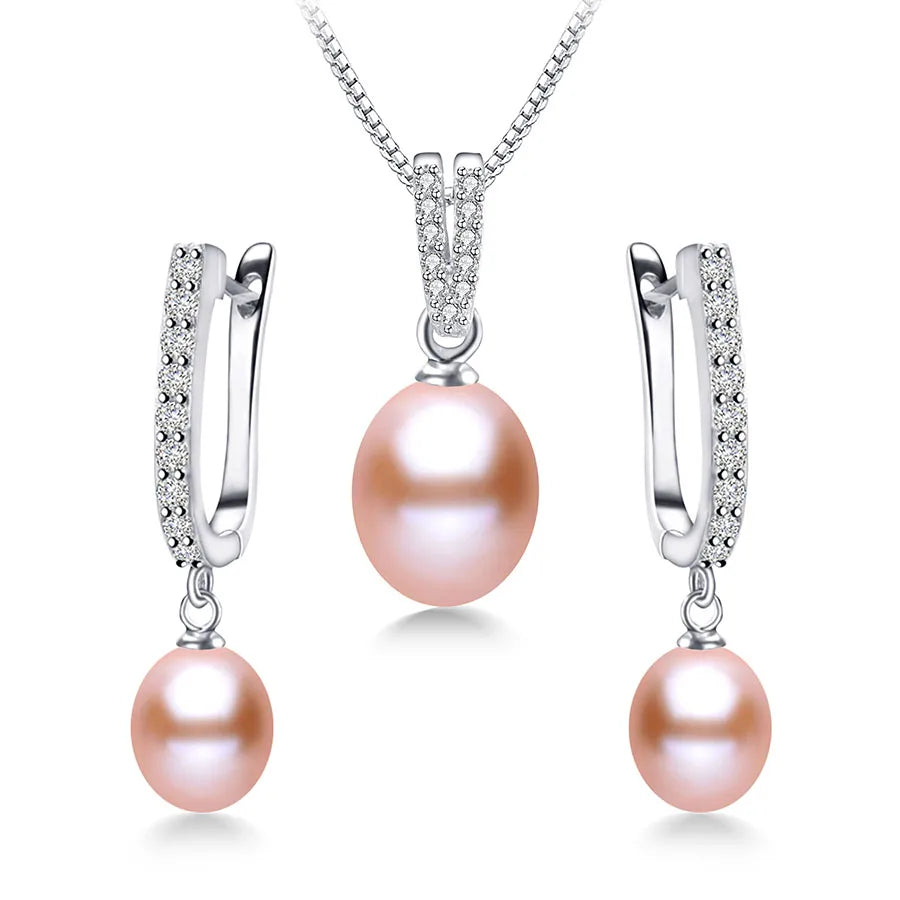 Shimmering Freshwater Pearl Jewelry Set