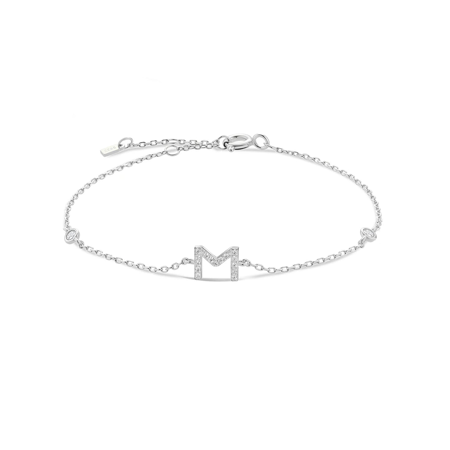 Initial Alphabet Monogram Bracelet – Personalized Elegance