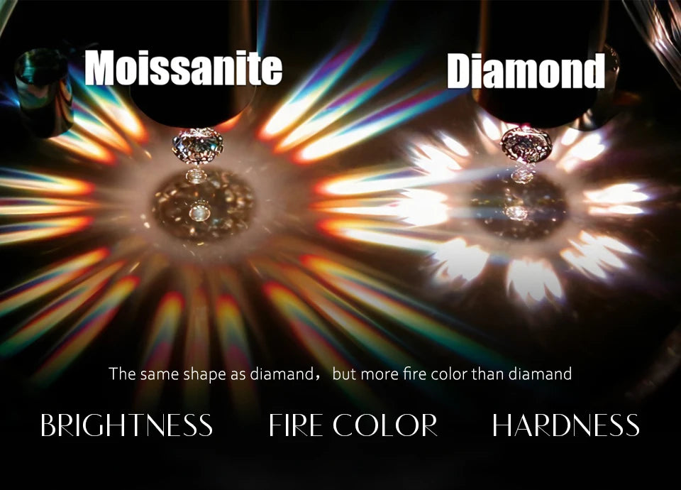 Stunning Moissanite Diamond Wedding Ring