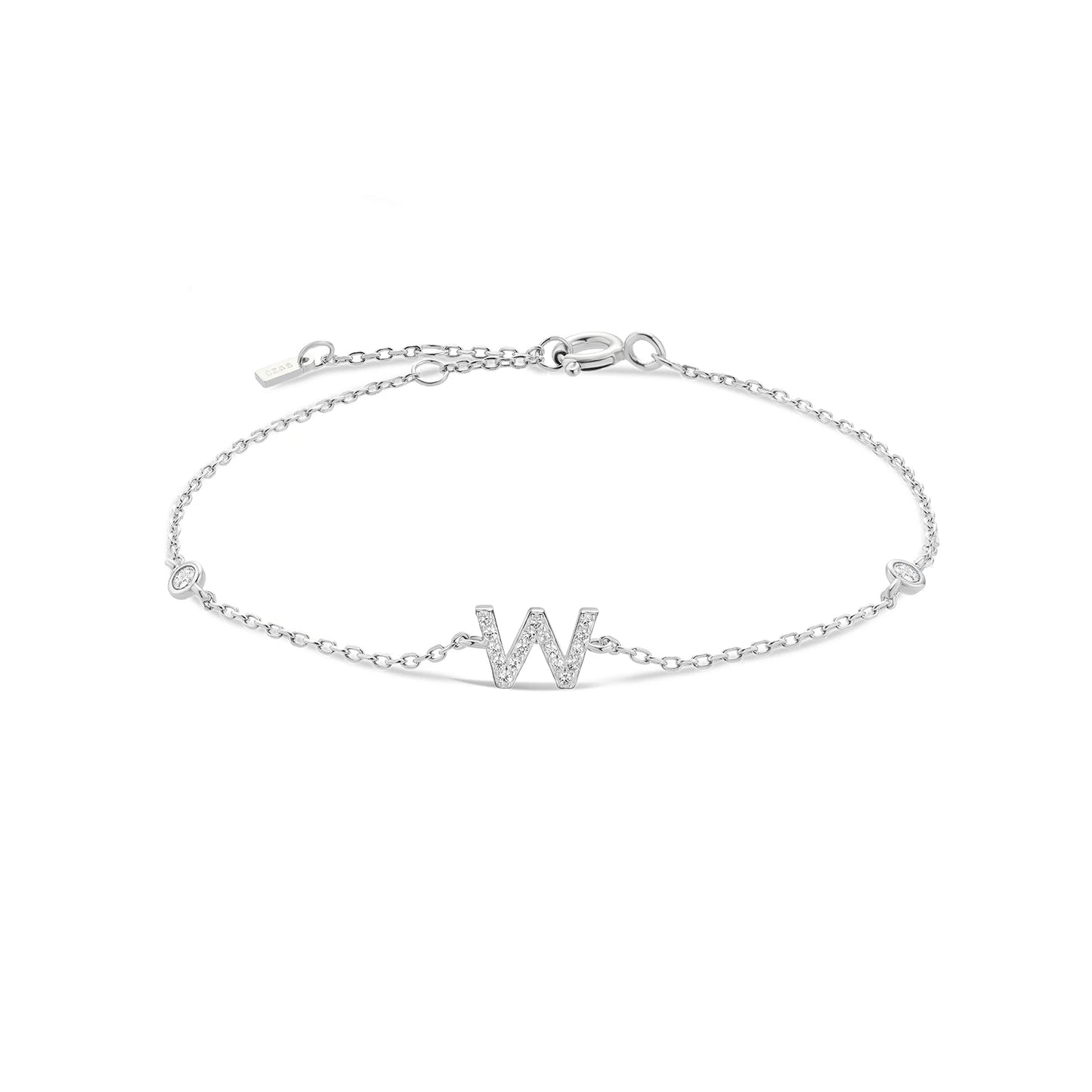 Initial Alphabet Monogram Bracelet – Personalized Elegance