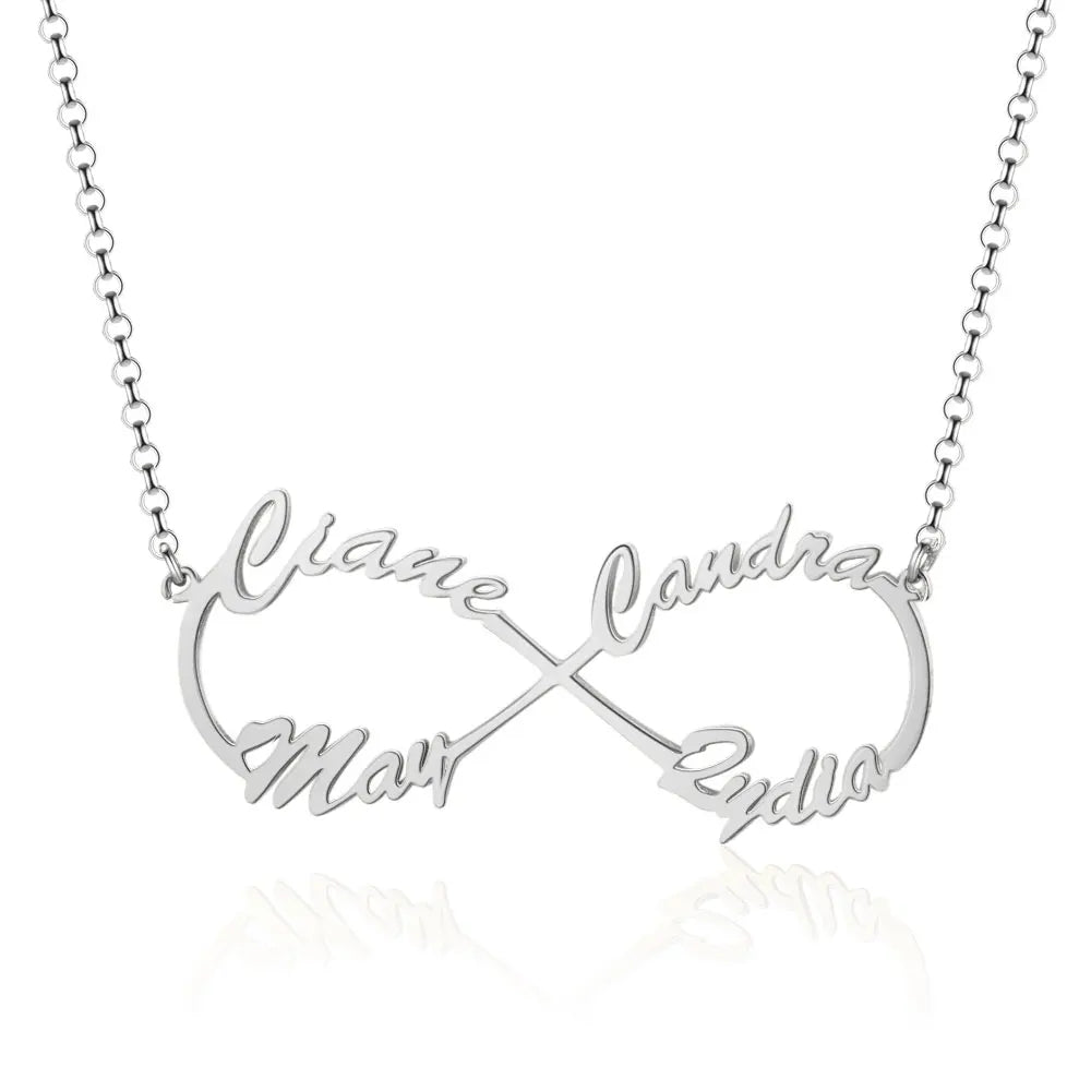Infinite Connection 2-4 Names Necklace