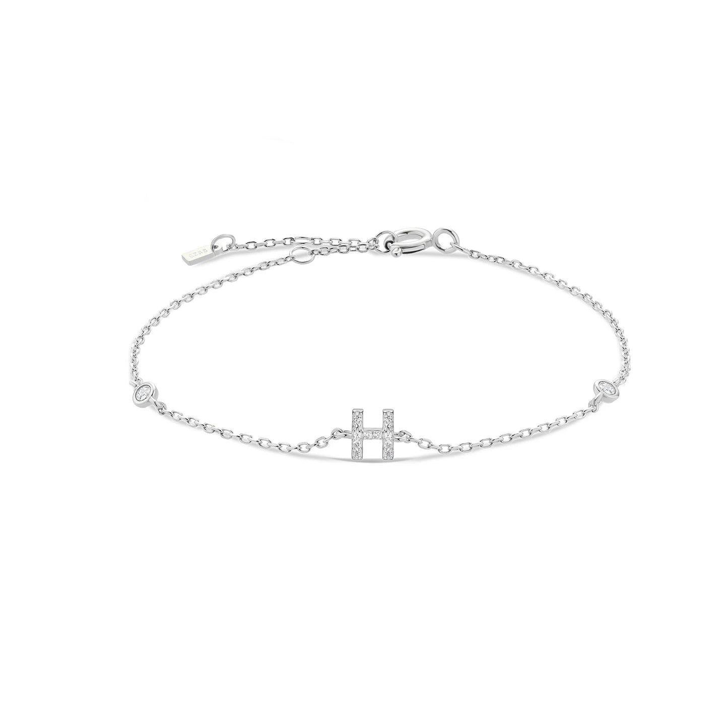 Initial Alphabet Monogram Bracelet – Personalized Elegance