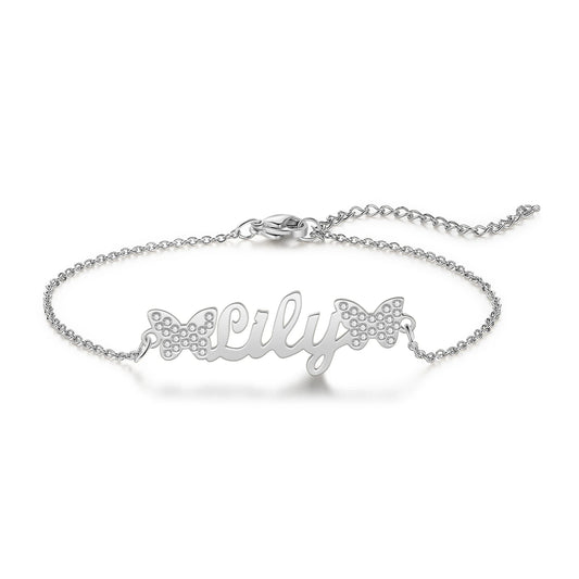 Butterfly Bookend Personalized Nameplate Bracelet