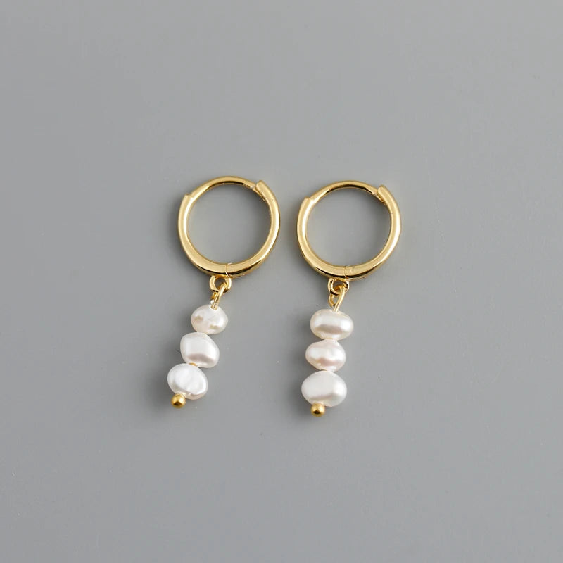 Exquisite Baroque Pearl Dangle Earrings