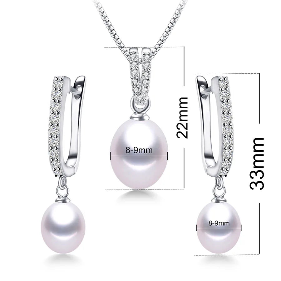 Shimmering Freshwater Pearl Jewelry Set