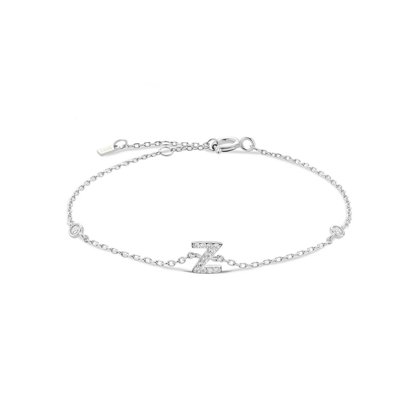 Initial Alphabet Monogram Bracelet – Personalized Elegance