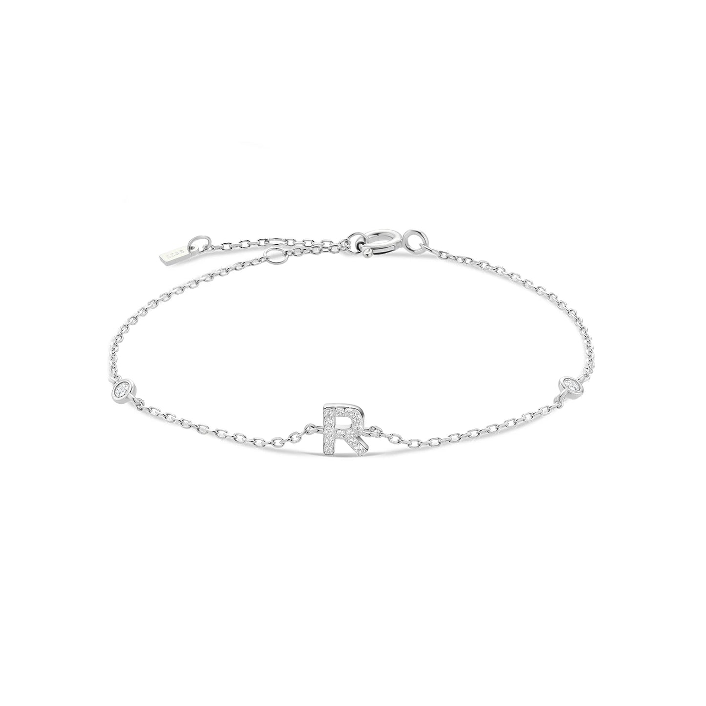 Initial Alphabet Monogram Bracelet – Personalized Elegance