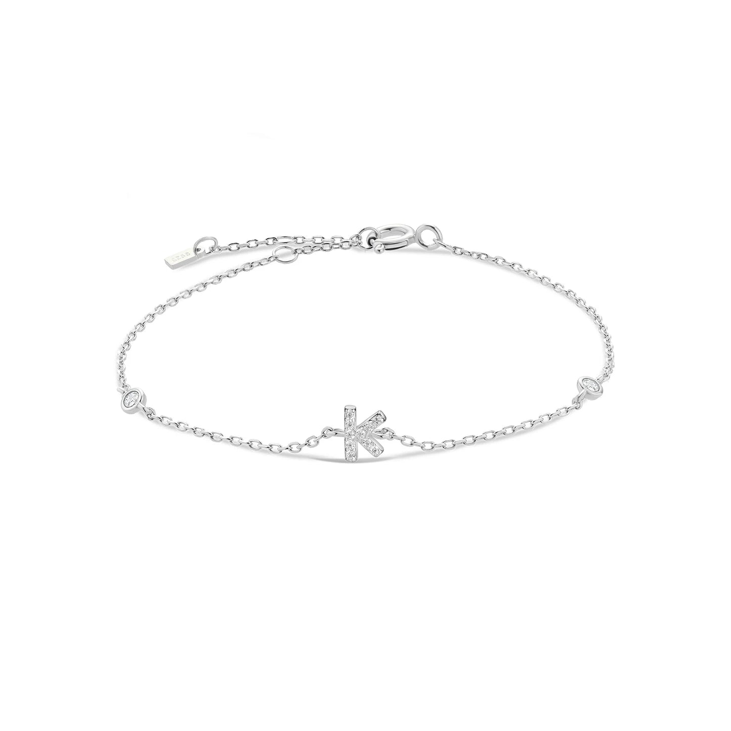 Initial Alphabet Monogram Bracelet – Personalized Elegance