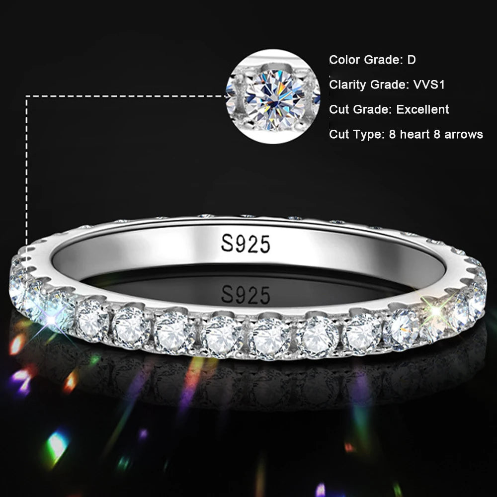 Fabulous Engagement Ring – 2mm Moissanite Band