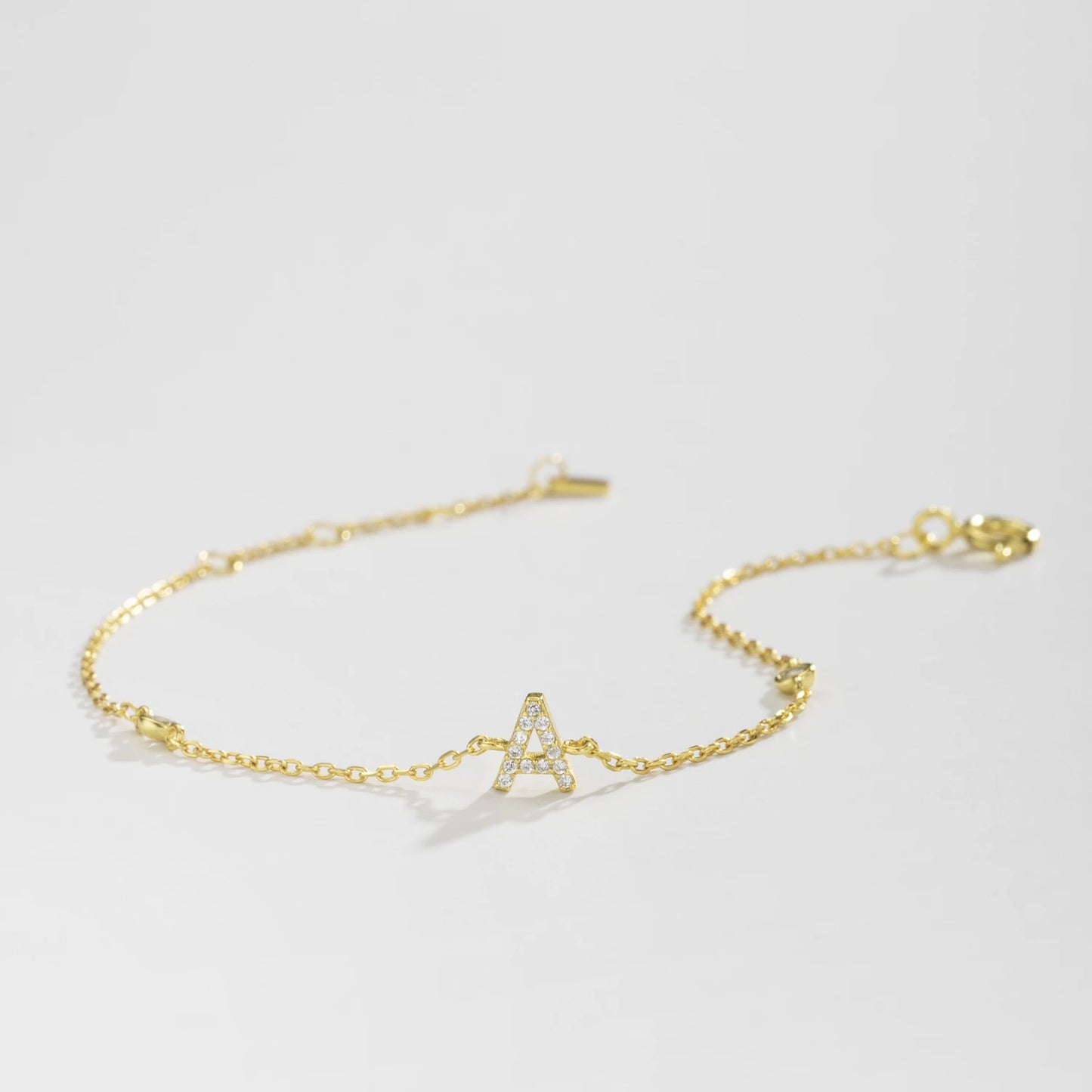 Initial Alphabet Monogram Bracelet – Personalized Elegance