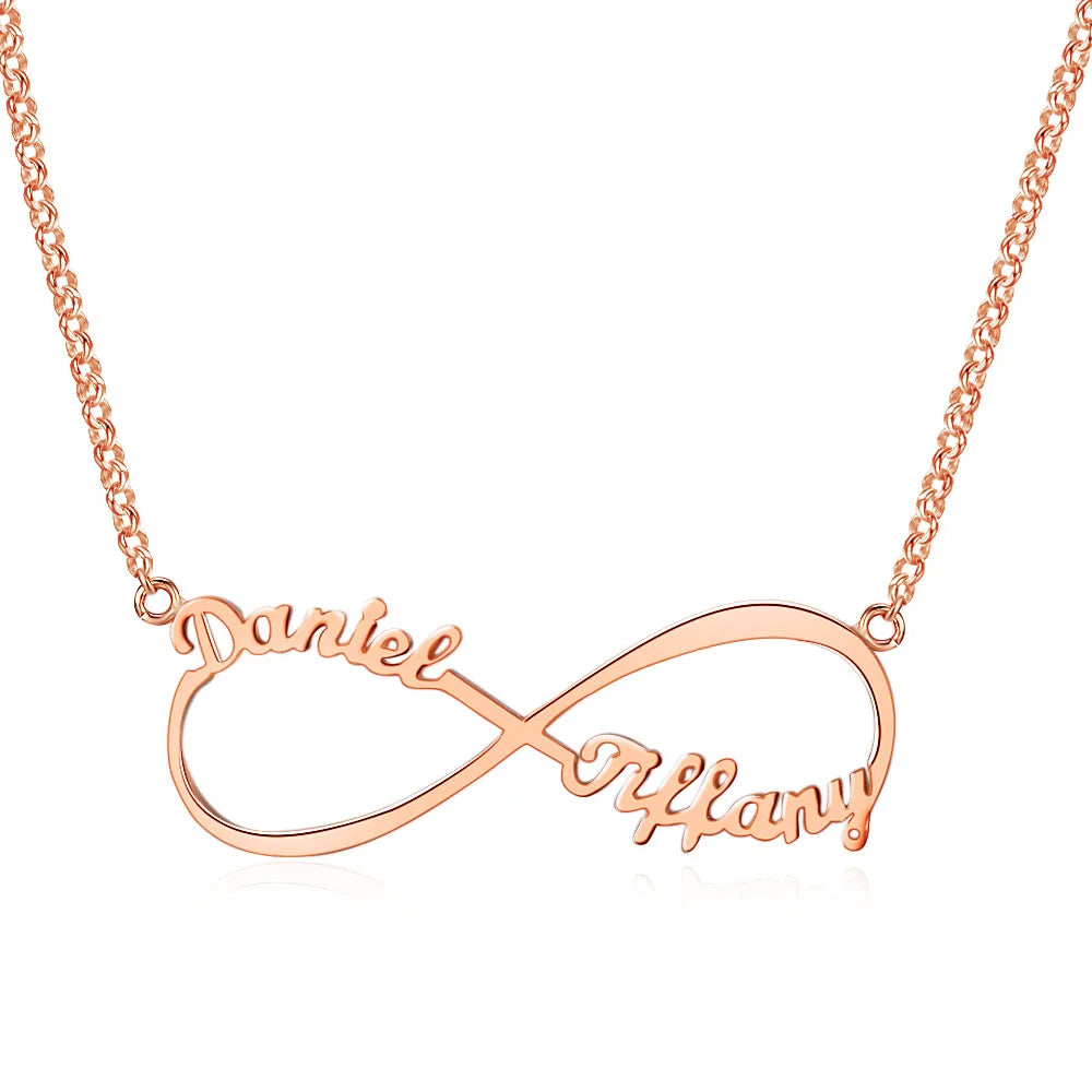Infinite Connection 2-4 Names Necklace