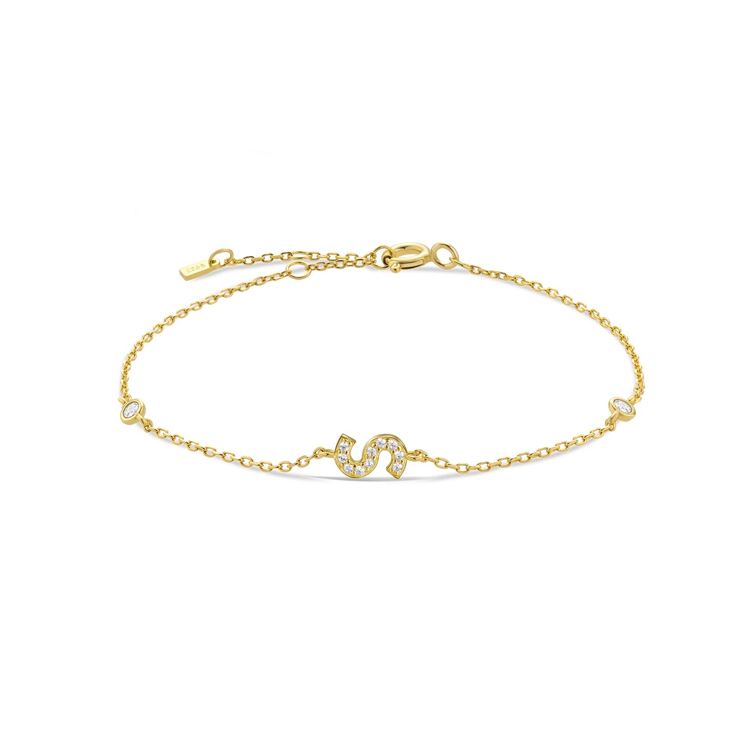 Initial Alphabet Monogram Bracelet – Personalized Elegance