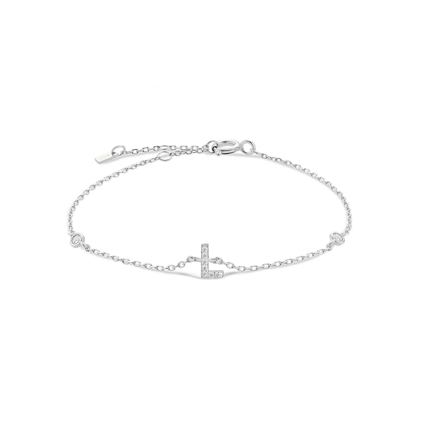 Initial Alphabet Monogram Bracelet – Personalized Elegance