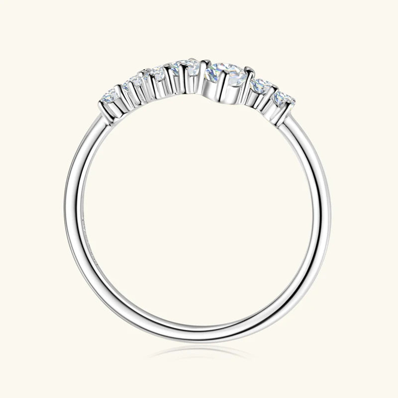 Moissanite Charm Ring – Delicate Brilliance
