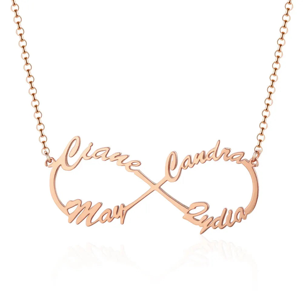 Infinite Connection 2-4 Names Necklace