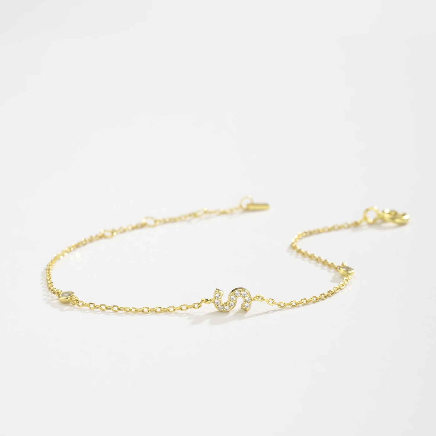 Initial Alphabet Monogram Bracelet – Personalized Elegance