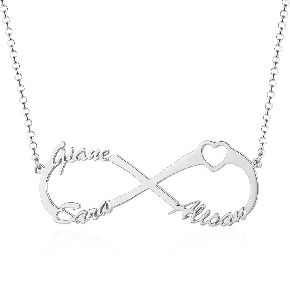 Infinite Connection 2-4 Names Necklace