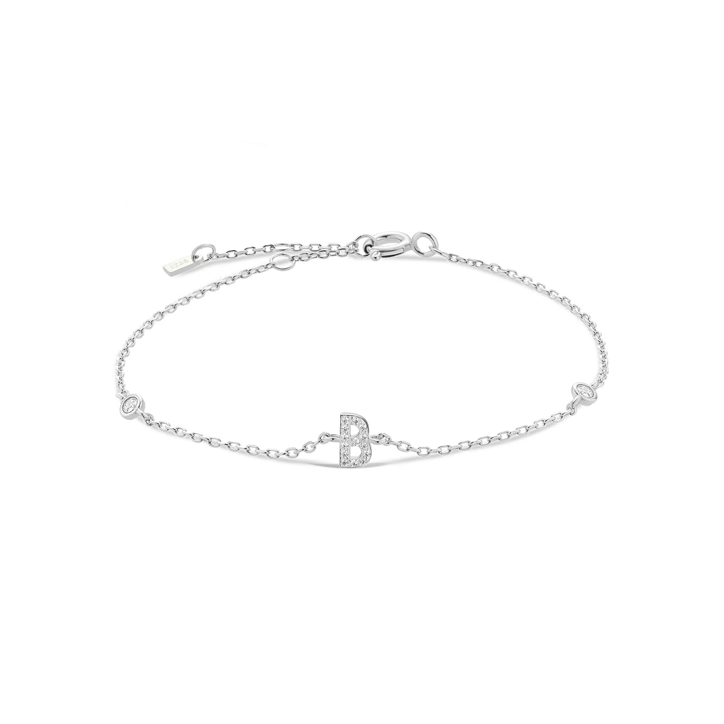 Initial Alphabet Monogram Bracelet – Personalized Elegance