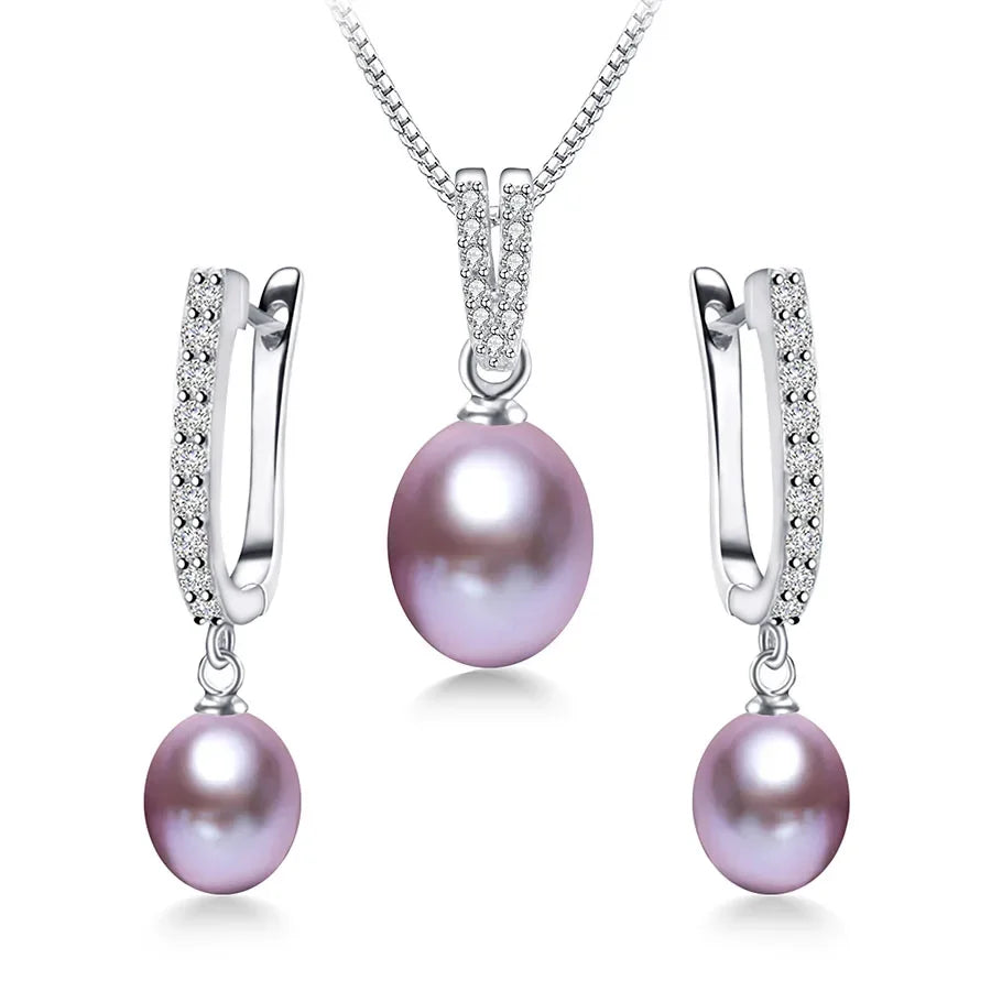Shimmering Freshwater Pearl Jewelry Set
