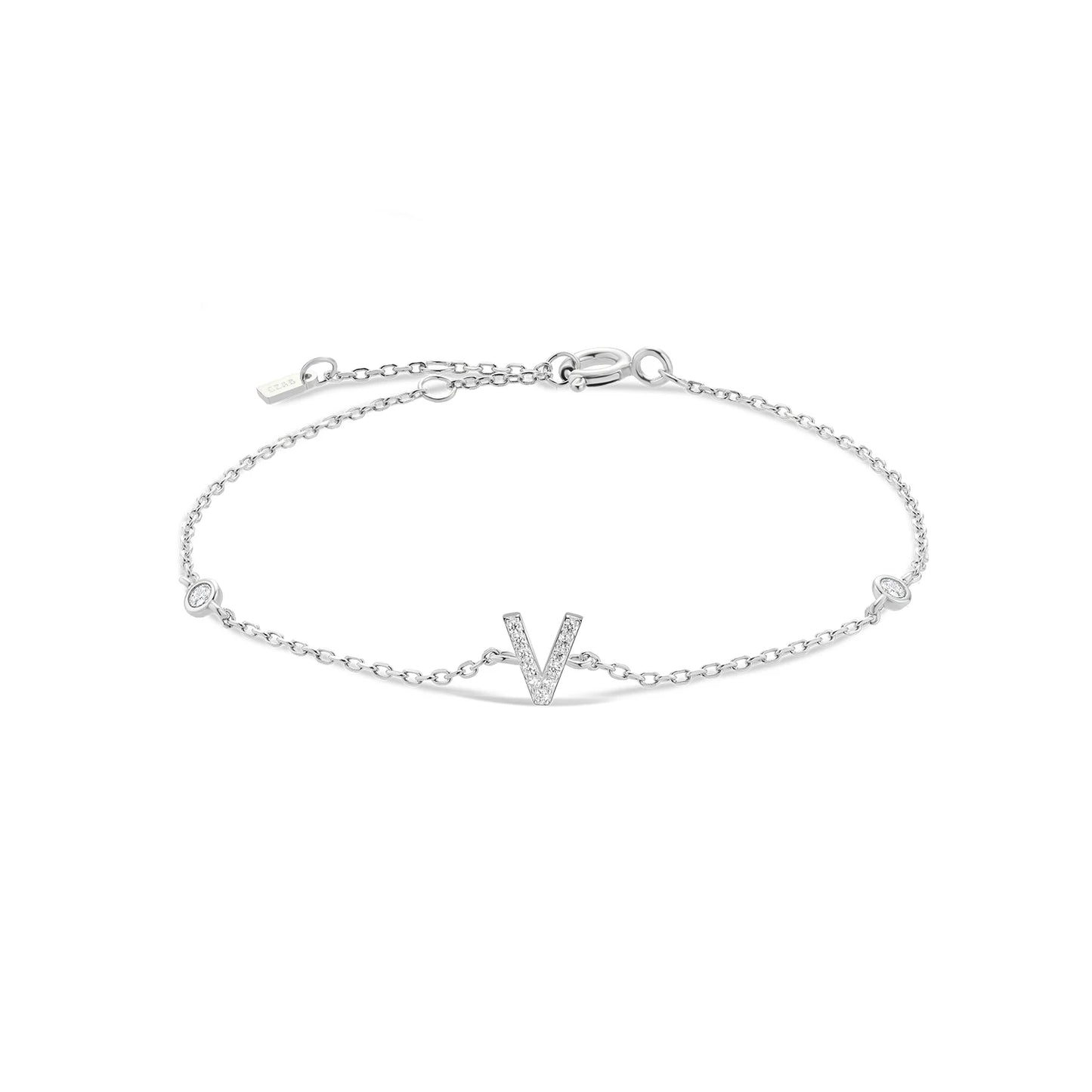 Initial Alphabet Monogram Bracelet – Personalized Elegance