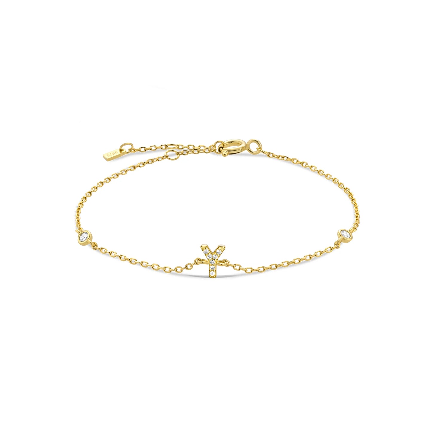 Initial Alphabet Monogram Bracelet – Personalized Elegance