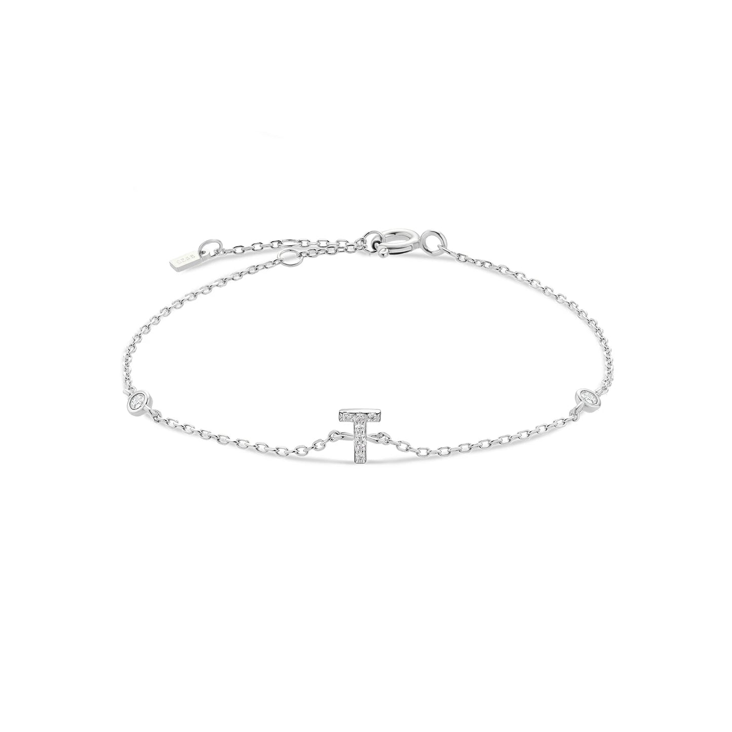 Initial Alphabet Monogram Bracelet – Personalized Elegance