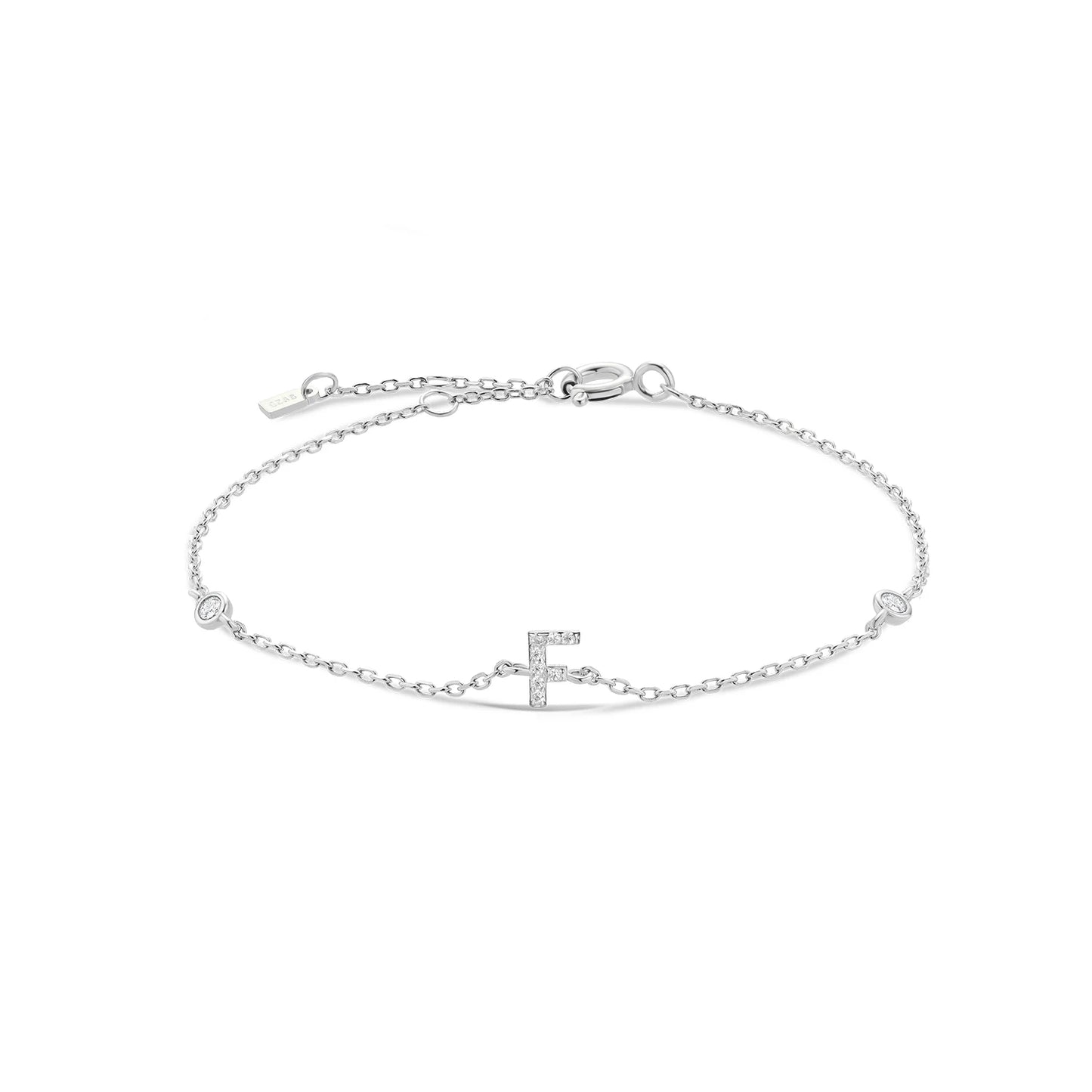 Initial Alphabet Monogram Bracelet – Personalized Elegance