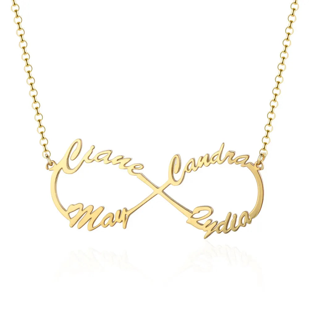Infinite Connection 2-4 Names Necklace