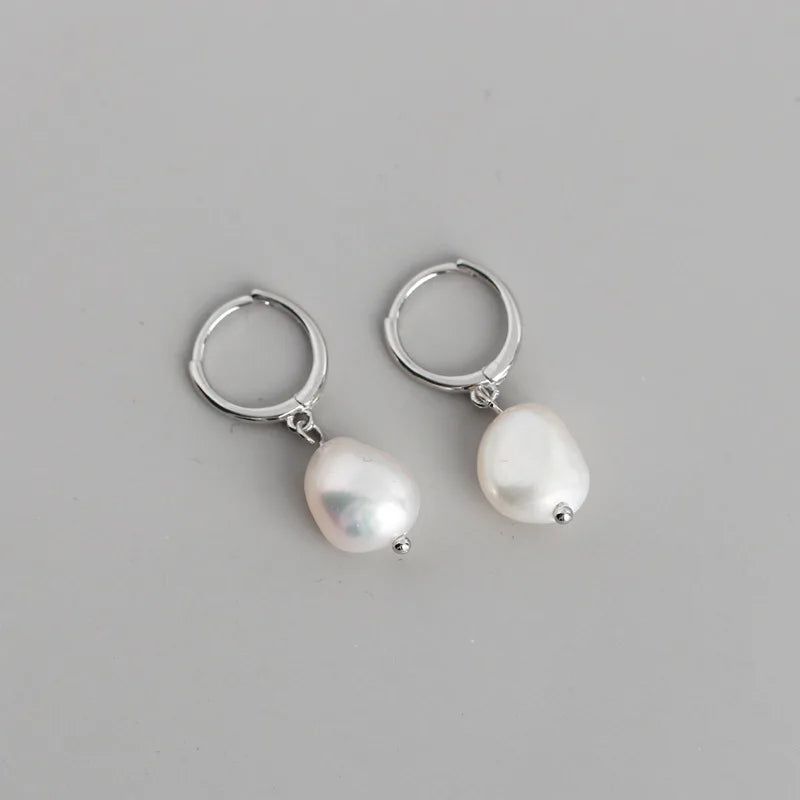 Exquisite Baroque Pearl Dangle Earrings