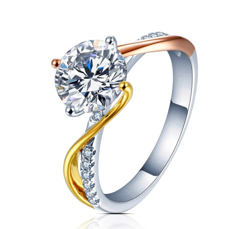 Stunning Moissanite Diamond Wedding Ring